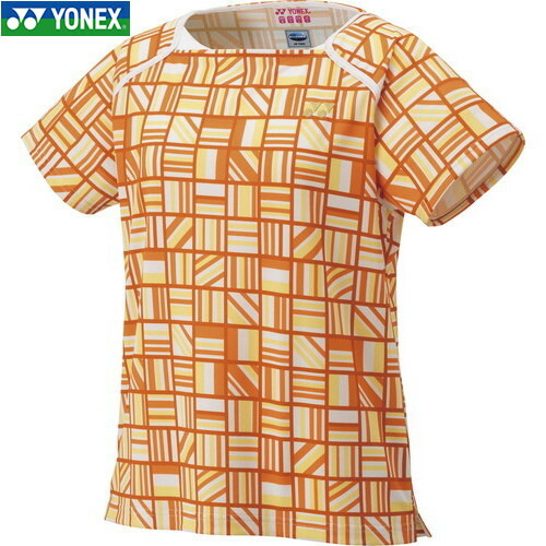 ■貨物輸送無料■【YONEX】ヨネックス 20896-428 ウィメンズゲームシャツ[ファインオレンジ][レディース/バドミントン/庭球/半袖/半そで/プルオーバー/半袖プルオーバー/取り組みプルオーバー/取り組み]【RCP】