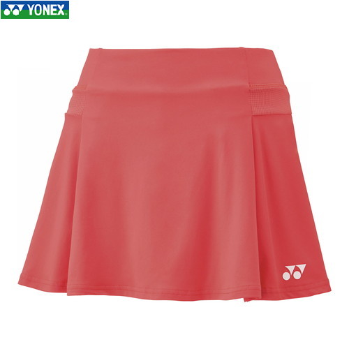 ■貨物輸送無料■【YONEX】ヨネックス 26145-475 ウィメンズスカート(下穿きスパッツ付)[コーラル赤いこと][レディース/庭球/ソフトテニス/バドミントン/スコート/ボトムス/庭球御召しもの/下穿きスパッツ]【RCP】