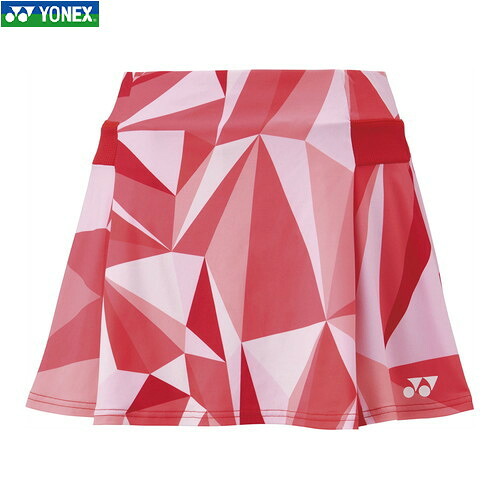 ■貨物輸送無料■【YONEX】ヨネックス 26146-587 ウィメンズスカート(下穿きスパッツ付)[アルゼンチンタンゴ赤いこと][レディース/庭球/ソフトテニス/バドミントン/スコート/ボトムス/庭球御召しもの/下穿きスパッツ]【RCP】