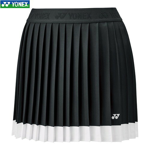■貨物輸送無料■【YONEX】ヨネックス 26162-007 ウィメンズスカート[黒いこと][レディース/庭球/ソフトテニス/バドミントン/スコート/ボトムス/庭球御召しもの]【RCP】