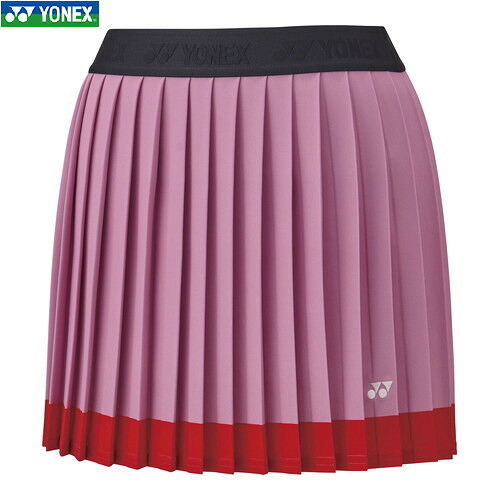 ■貨物輸送無料■【YONEX】ヨネックス 26162-307 ウィメンズスカート[パールさくら色][レディース/庭球/ソフトテニス/バドミントン/スコート/ボトムス/庭球御召しもの]【RCP】