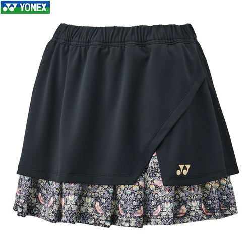 ■貨物輸送無料■【YONEX】ヨネックス 26176-007 ウィメンズスカート[黒いこと][レディース/庭球/ソフトテニス/バドミントン/スコート/ボトムス/庭球御召しもの]【RCP】