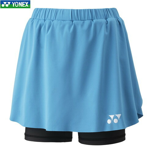 ■貨物輸送無料■【YONEX】ヨネックス 26181-449 ウィメンズスカート(下穿きスパッツ付)[セルリアンブルー][レディース/庭球/ソフトテニス/バドミントン/スコート/ボトムス/庭球御召しもの/下穿きスパッツ]【RCP】