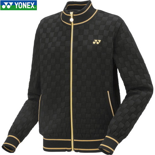 ■送料無料■【YONEX】ヨネックス 37004-007 ウィメンズセーター[ブラック][レディース/テニス/バドミントン/アウター/ジャケット/上着/防寒具/移動着/ジップアップ]【RCP】｜トランスポーツ