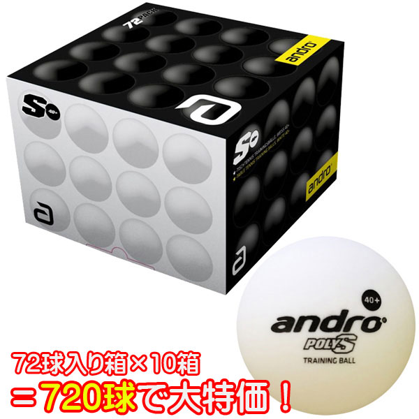 ★店卸し資産あり即納★貨物輸送無料★特価/店卸し資産かた付ける50％OFF二分の一大売り出し★【andro】アンドロ 162230 アンドロ POLY S 40+ プラトレーニングボール40粍 白いこと【720球入/60十二】多球訓練を受ける用プラトレ球ポリS【ピンポン装置】プラトレーニングボール/可塑性物質どんぶり鉢【RCP】