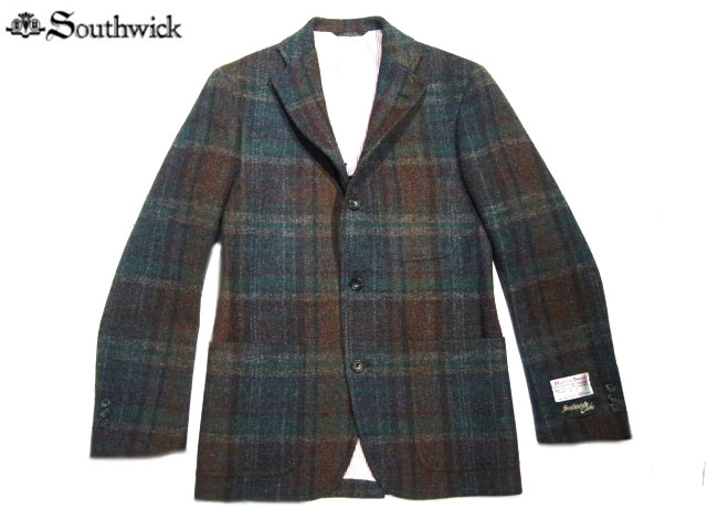 【国内正規品】【正規取扱店】SOUTHWICK（サウスウィック）/CAMBRIDGE HARRIS TWEED JACKET/navy multi
