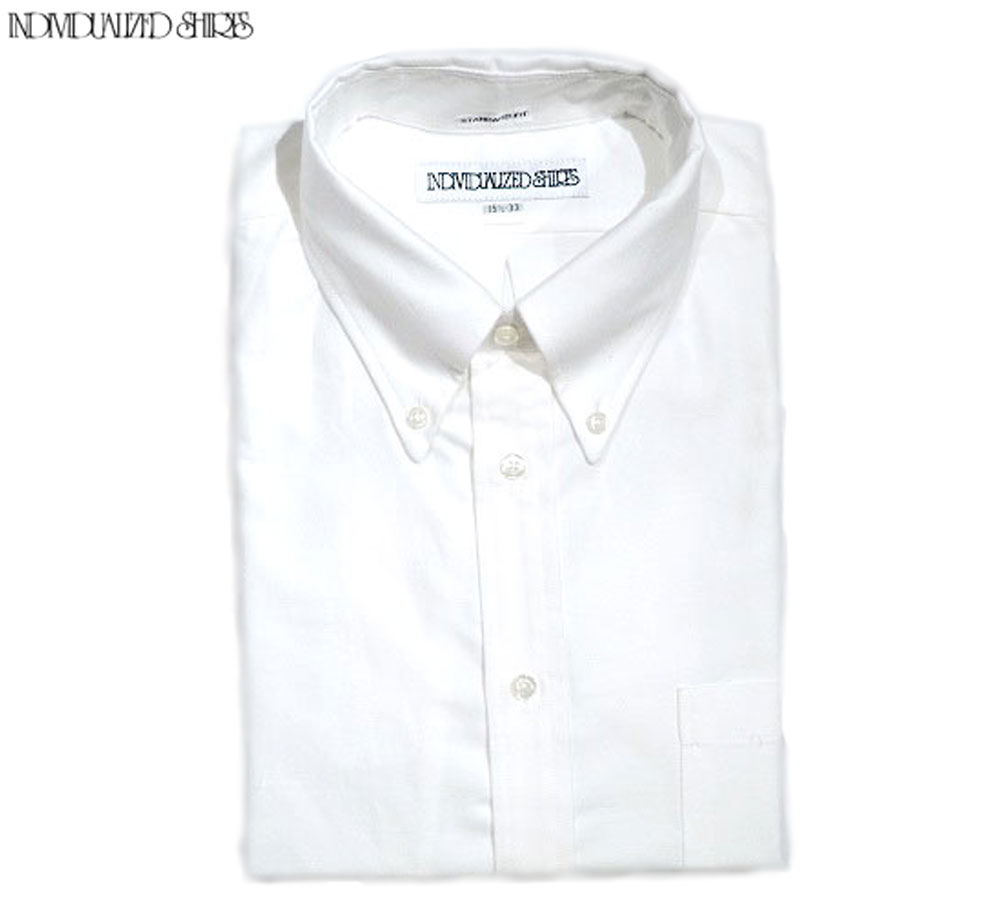 美品 インディビジュアライズドシャツ BDシャツ 白 ホワイト 15 32 INDIVIDUALIZED SHIRTS（インディビジュアライズドシャツ