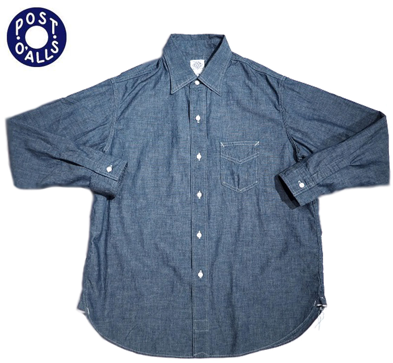 Post overallsダークグレー ウールショットコート ポスト