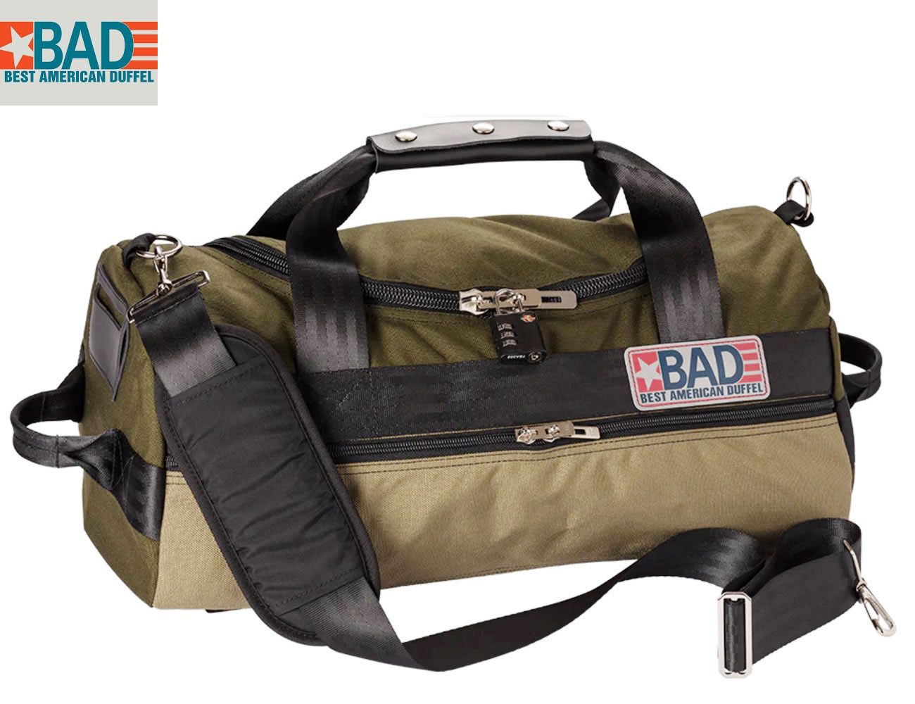 【つい今しがた３０％OFF！】【置き目取りまわし店】BEST AMERICAN DUFFLE(ベストアメリカンダッフル）/DUFFLE BAG No.2 BACKPACK（ダッフルバッグNo.2うしろ側容器に並べる/moss\u0026khaki