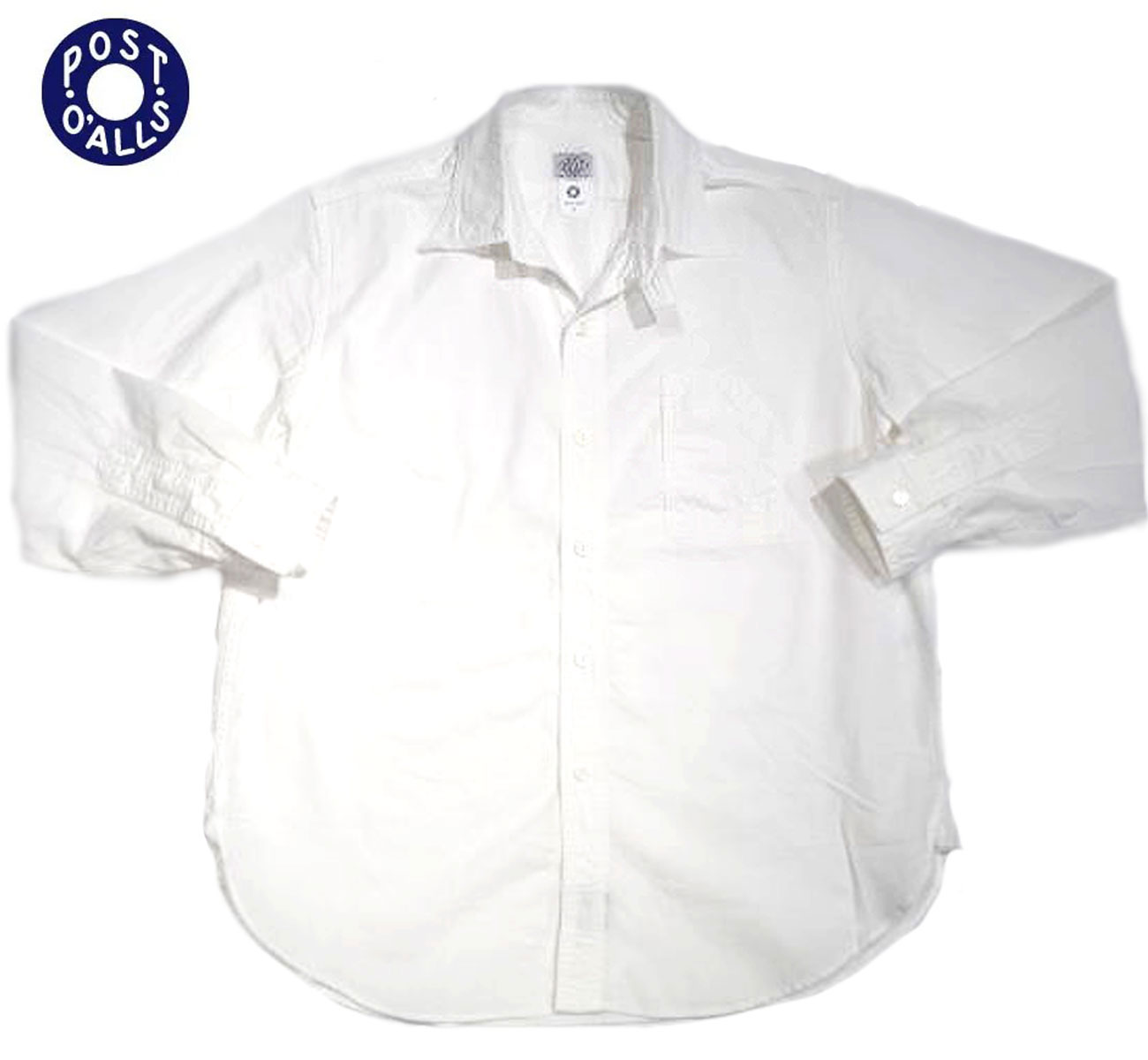【正規取扱店】POST OVERALLS(ポストオーバーオールズ）/#1201C-WC No.1 Shirt MV classic chambray/white 24,211円