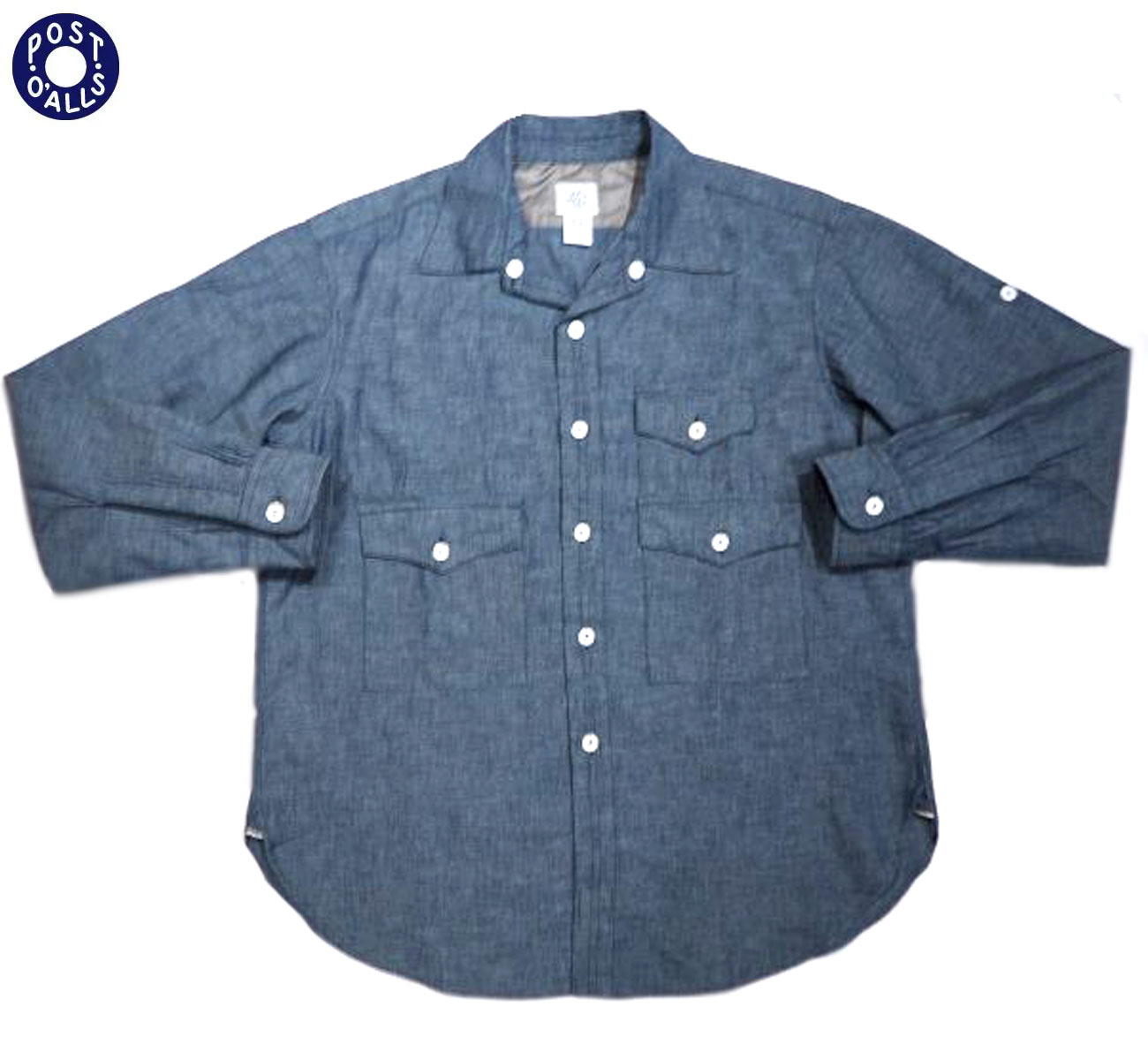 Post Overalls シャンブレーカバーオール POST O'ALLS｜【メンズ】シャツ ストライプ シャンブレー FEVER