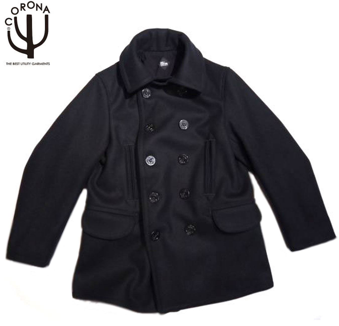 【只今３０％OFF！】【正規取扱店】THE CORONA UTILITY(コロナ）/#CJ067-25-01 CASHMERE FRENCH MELTON SEAMEN'S COAT/black