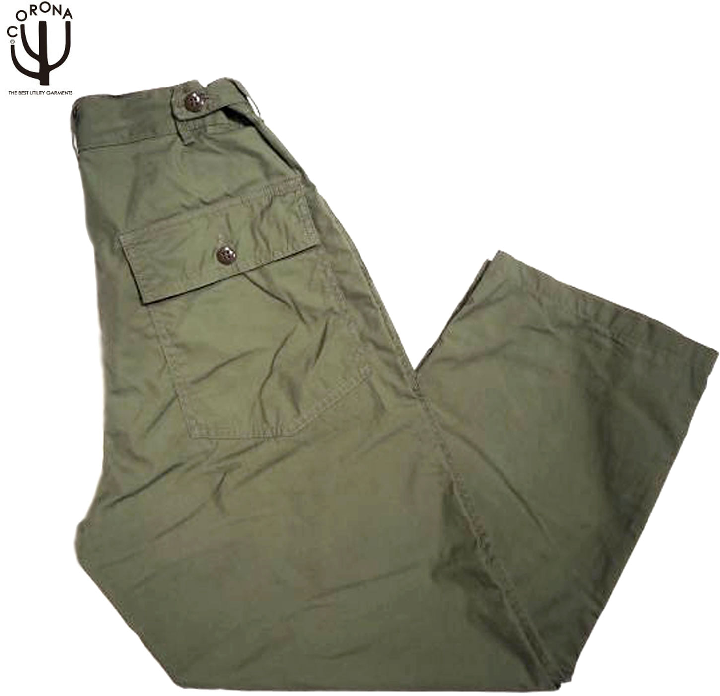 【置き目取りまわし店】CORONA FATIGUE SLACKS（コロナ・ファティーグスラックス）/FP027-26-01 M-47 UTILITY SLACKS /Olive Green