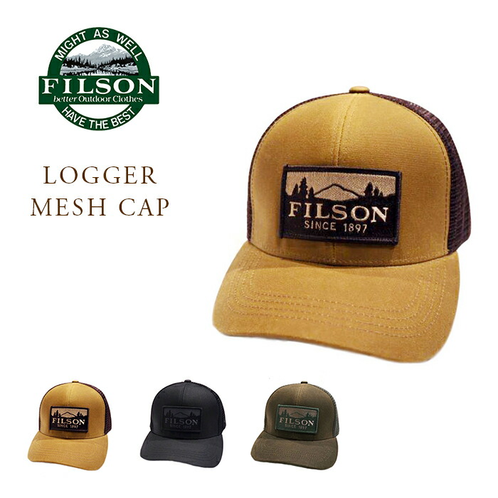 【USA製】FILSON オイルコーティングキャップ　中古　371-OT4L 94428-top.jpg