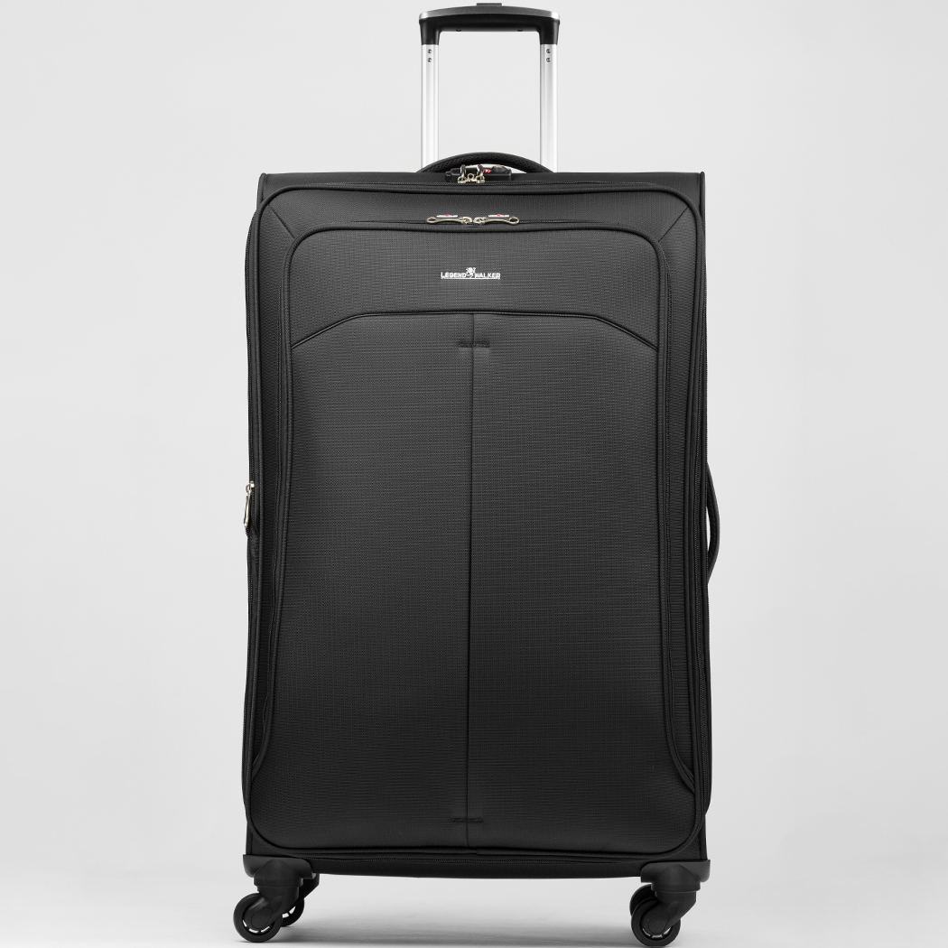 【楽天市場】キャリーケース 軽量 大型 スーツケース ソフトキャリーケース ソフトケース LL サイズ 約1週間以上 海外旅行 ダブル