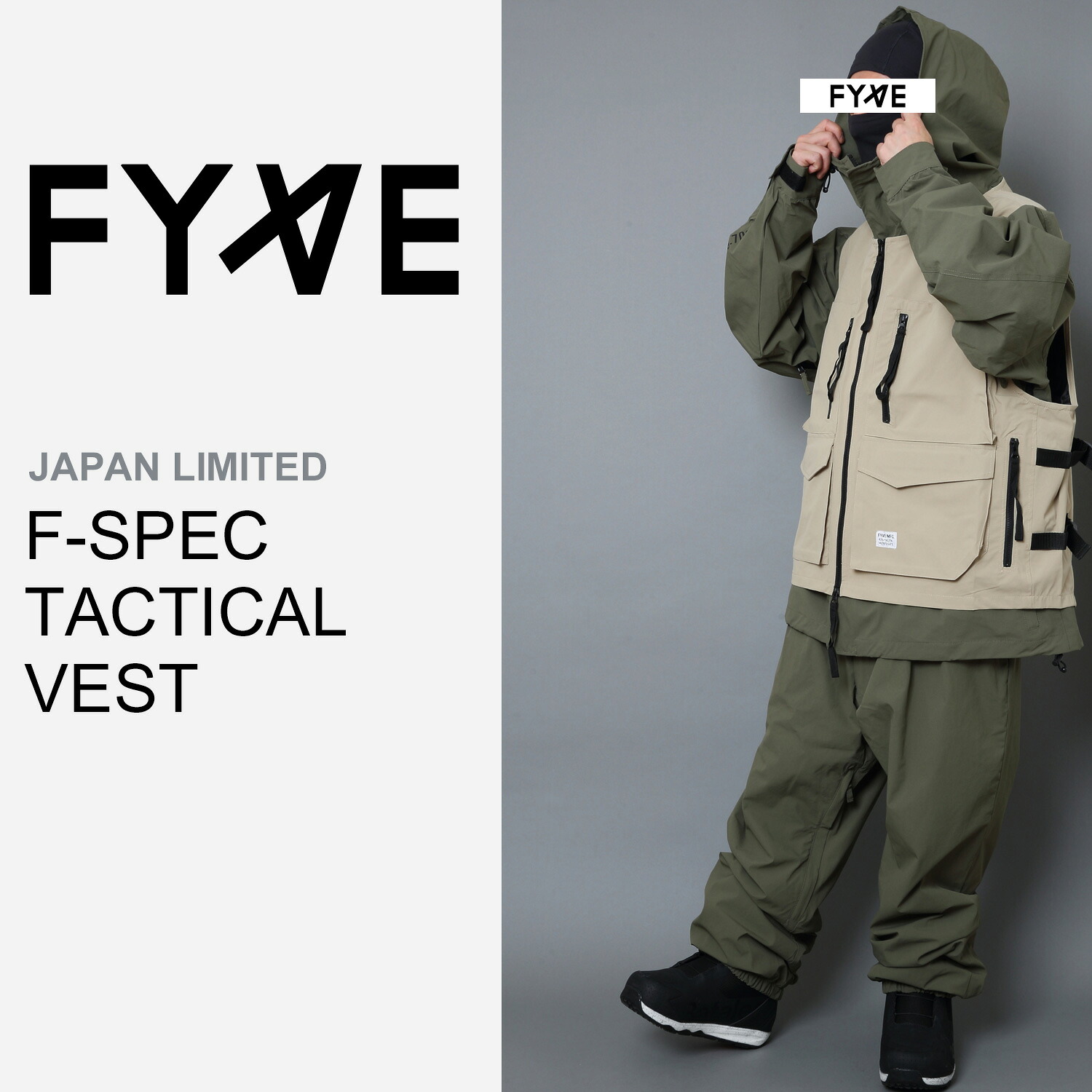 楽天市場】FYVE スノーボードウェア F-SPEC TACTICAL VEST(BLACK