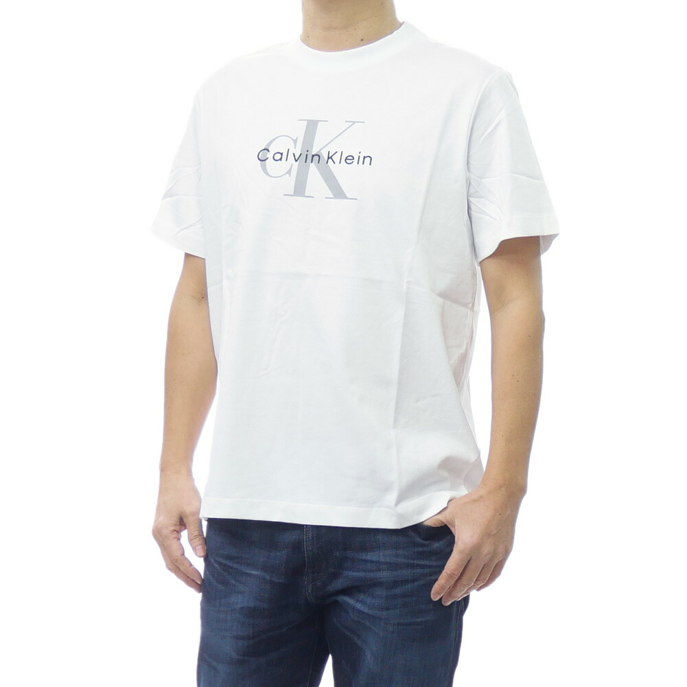 CALVIN KLEIN JEANS カルバンクラインジーンズ クルーネックTシャツ 4RB862G メンズ ホワイト 2026春夏新作