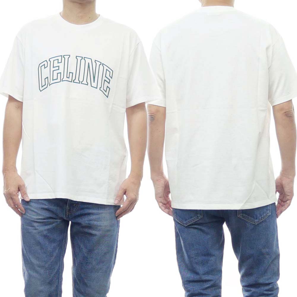 楽天市場】CELINE セリーヌ 半袖 Tシャツ 2X47F671Q.01OB メンズ