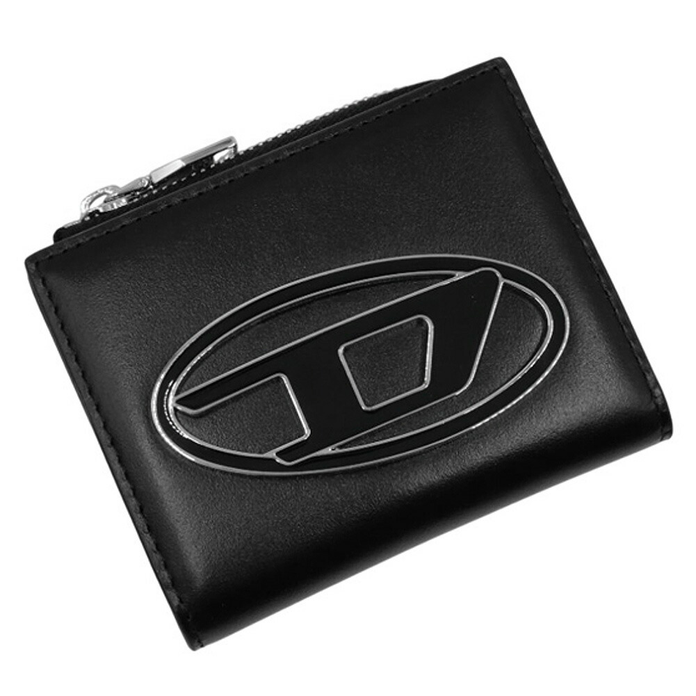 未使用✨ディーゼル　ジップウォレット　カードケース　小銭入れ　Dロゴ　L字　黒 360408160_1.jpg