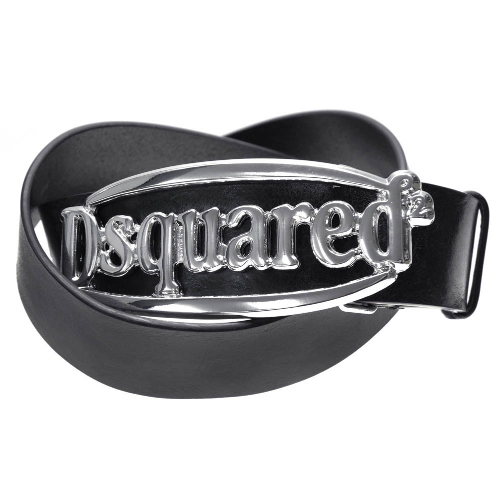Dsquared2 装飾的バックル ブラックベルト ベルト（メンズ） ディースクエアード 人気ブランドランキング