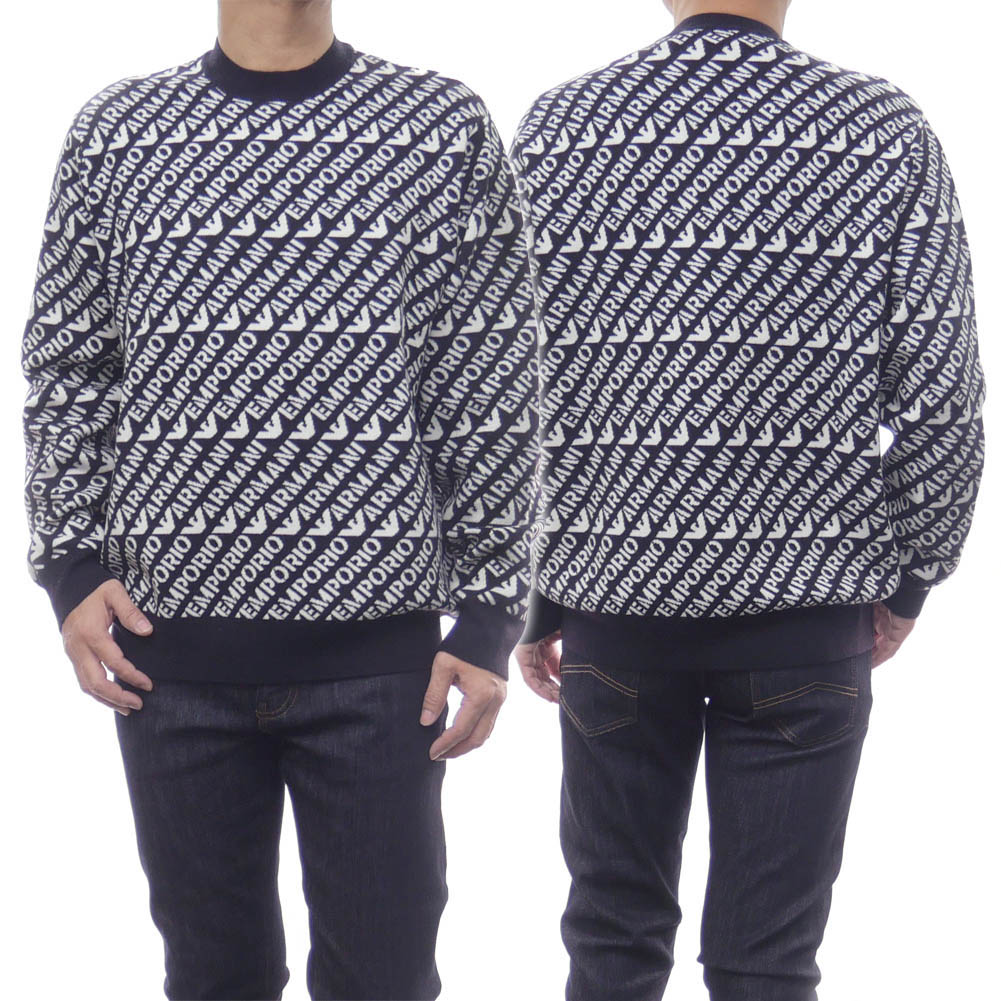 EMPORIO ARMANI グレー ブラック セーター 50 EMPORIO ARMANI グレー ブラック セーター 50 undefined