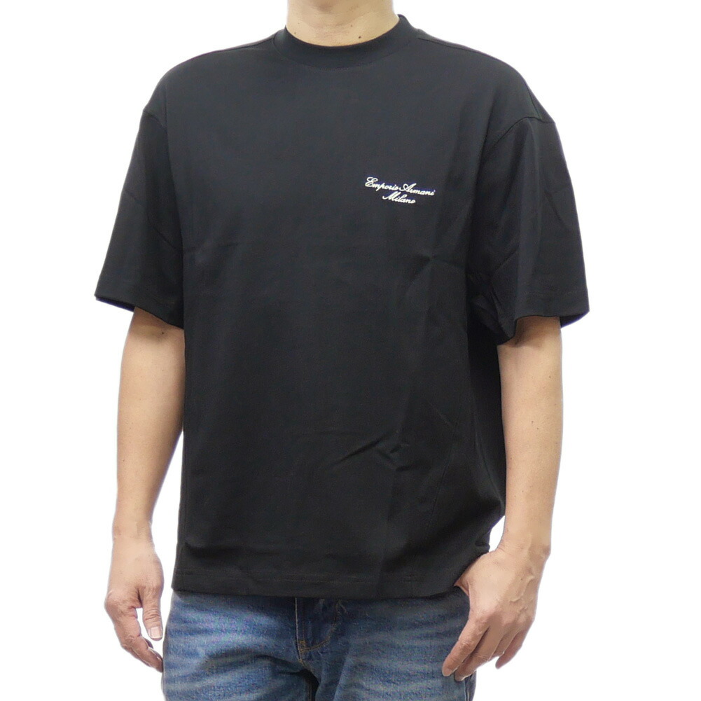 国内発送【EMPORIO ARMANI】刺繍 クルーネック 半袖 Tシャツ 楽天市場】エンポリオアルマーニ EMPORIO ARMANI ロゴ刺繍