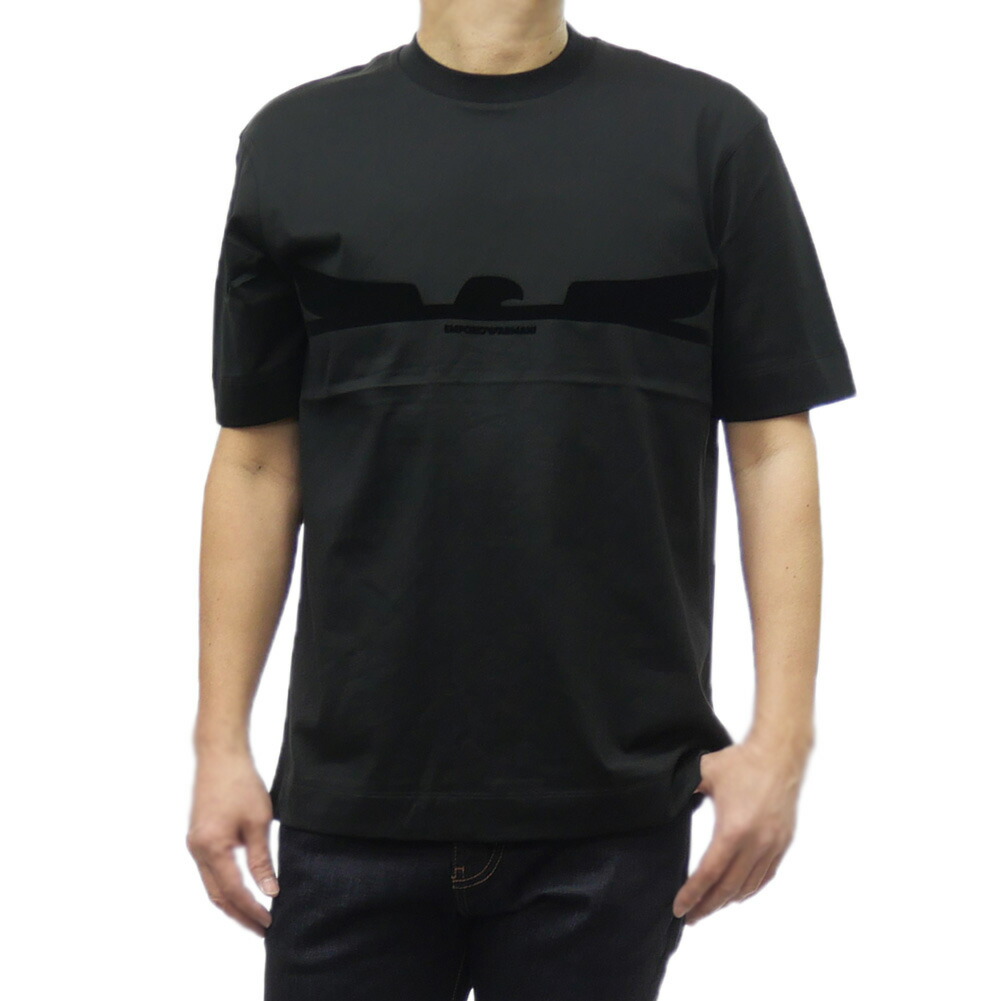 国内発送【EMPORIO ARMANI】刺繍 クルーネック 半袖 Tシャツ 楽天市場】EMPORIO ARMANI エンポリオ アルマーニ 半袖クルー