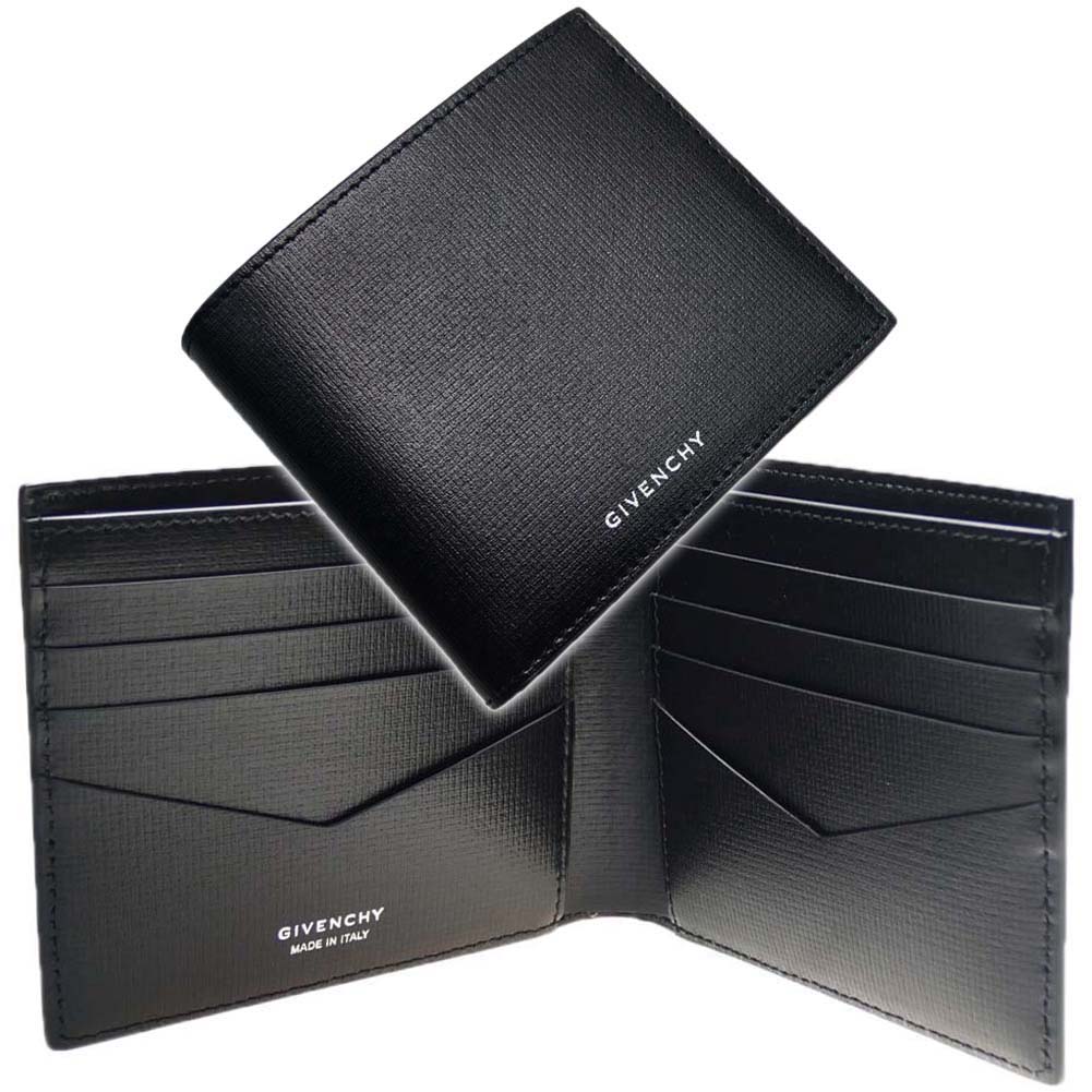 【極美品】GIVENCHY 財布　マネークリップ　ブラック　二つ折り　ミニ財布 GIVENCHY ジバンシィ 二つ折り財布 COMPACT ZIPPED WALLET