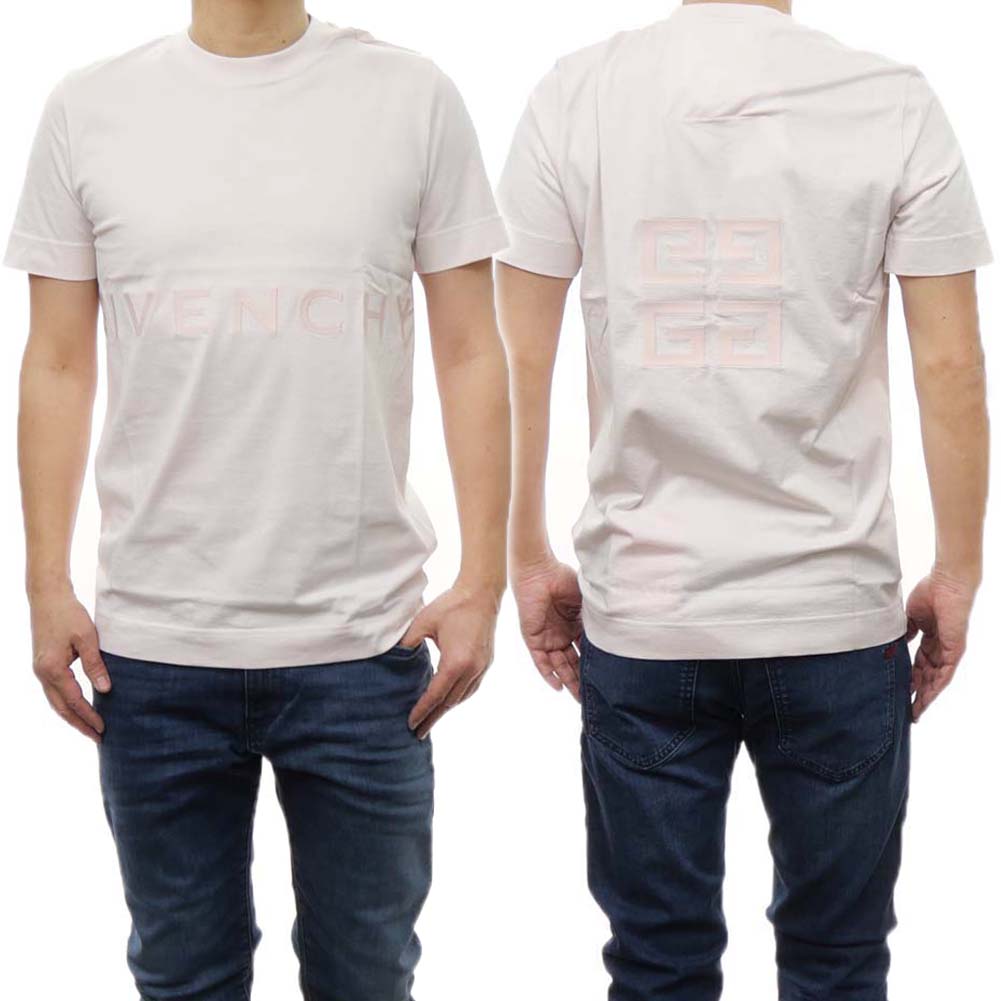 GIVENCHY ジバンシィ クルーネック Tシャツ BM716B3YMG メンズ ライトピンク