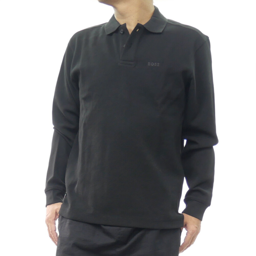 旧作お買い得セール！ HUGO BOSS ヒューゴボス ポロシャツ 長袖 メンズ ワッフル 50520710 10262290 / Petempesto Long ブラック 楽天市場】HUGO BOSS ヒューゴボス メンズワッフルポロシャツ 50520710