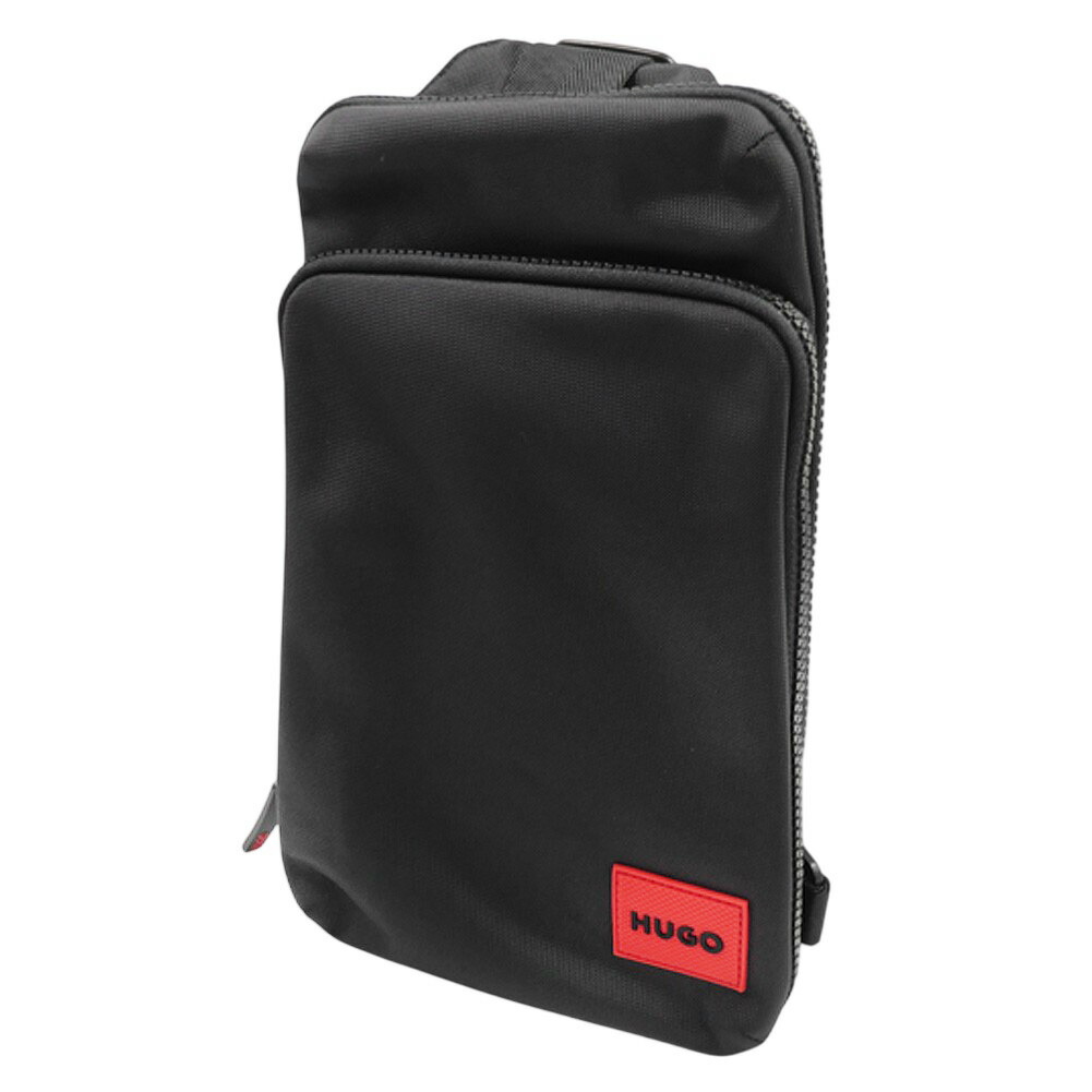HUGO・HUGO BOSS ヒューゴボス ワンショルダーバッグ 50547772 10273895 Ethon 3.0 Monostrap サコッシュ ボディバッグ ブランド 無地 ロゴ ワンポイント カジュアル スポーティ プレゼント 軽量 メンズ ブラック