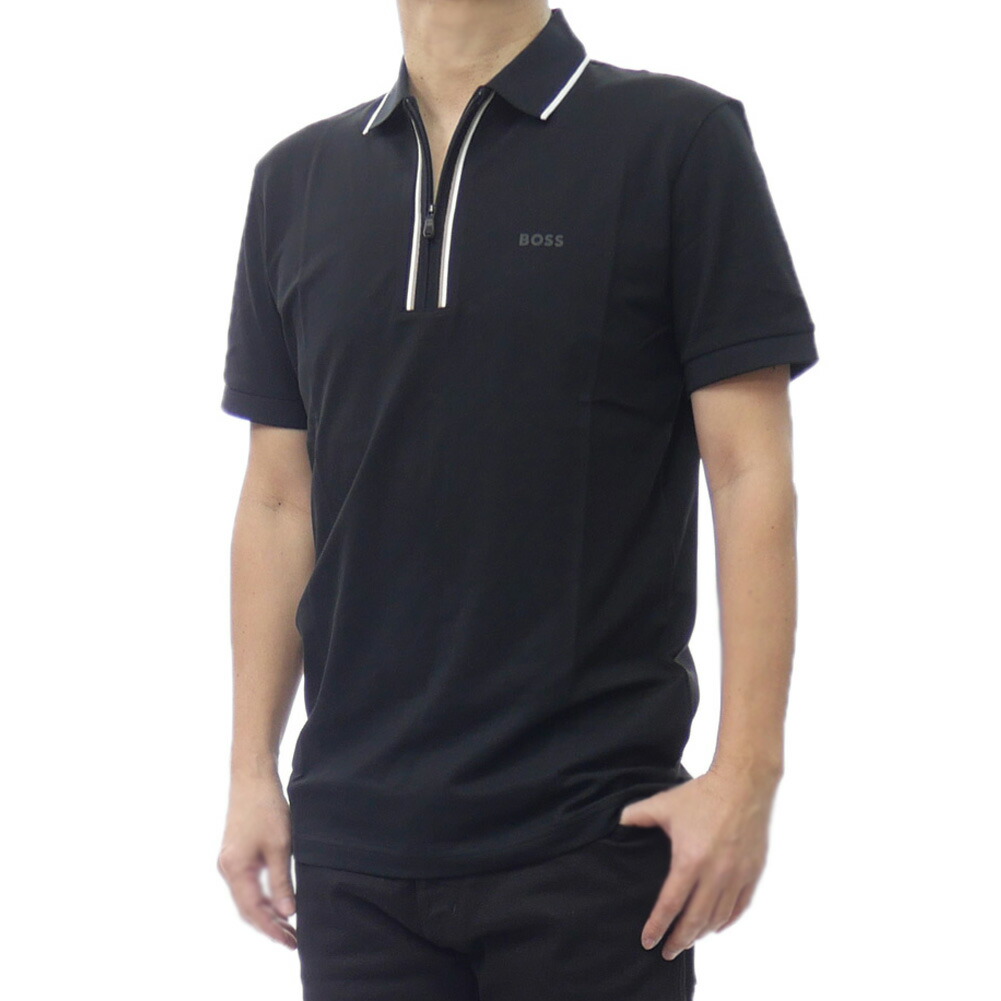 HUGO BOSS ヒューゴボス スムースポロシャツ 50555698 10272836 / Philix GOC メンズ ブラック 2026春夏新作