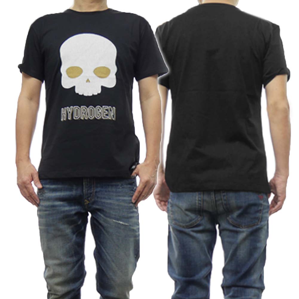 美品 良品 イタリア製 ハイドロゲン Tシャツ エンボス加工 スカルTシャツ 黒 楽天市場】ハイドロゲン HYDROGEN メンズ Tシャツ SMOKE SKULL