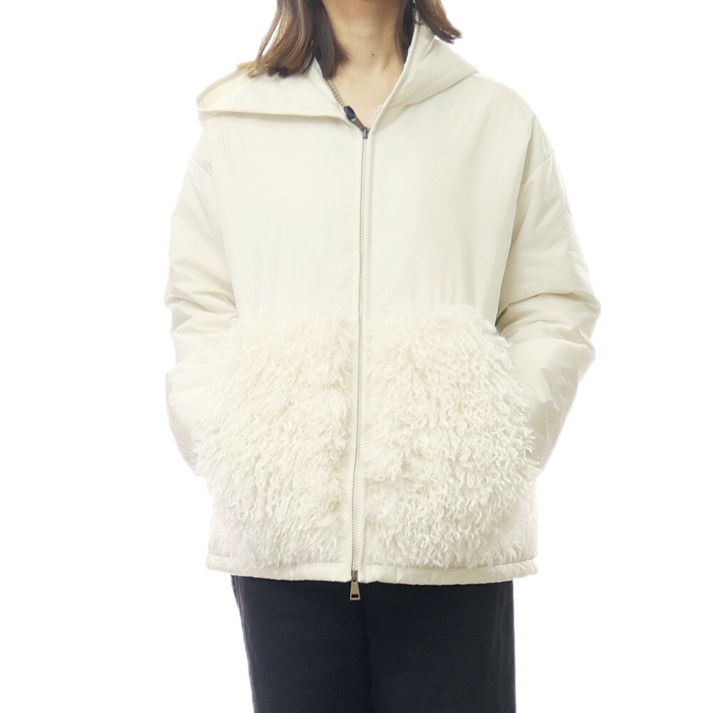 MONCLER モンクレール 中綿ブルゾン 2F00027 539ZD CAMICIA レディース オフホワイト
