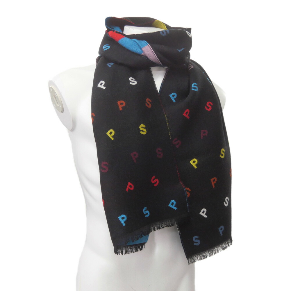 PAUL SMITH ポールスミス マフラー M1A 150P T674 メンズ ブラック