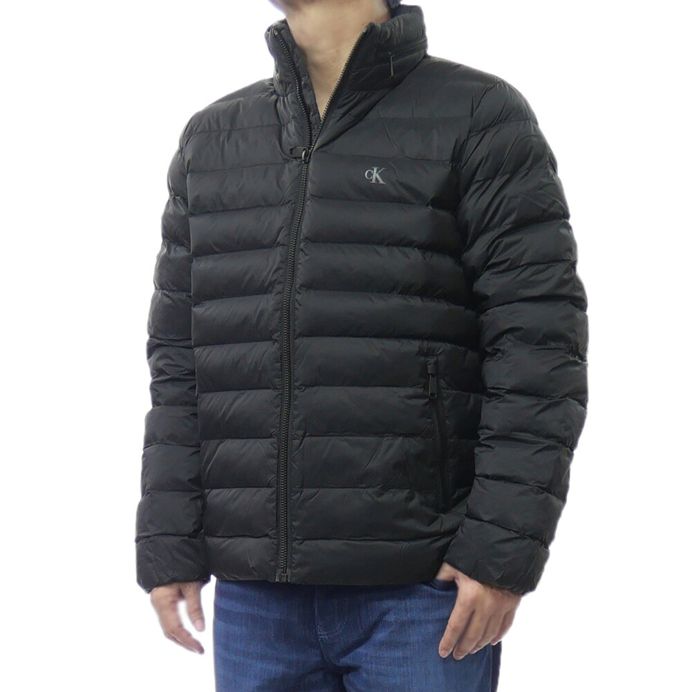 CALVIN KLEIN JEANS カルバンクライン ジーンズ メンズ 中綿ジャケット ブルゾン 4RC511G ブラック 収納フード 2WAY パデッド アウター 防水 防風 防寒 通勤 通学 ブランド｜TRE STYLE