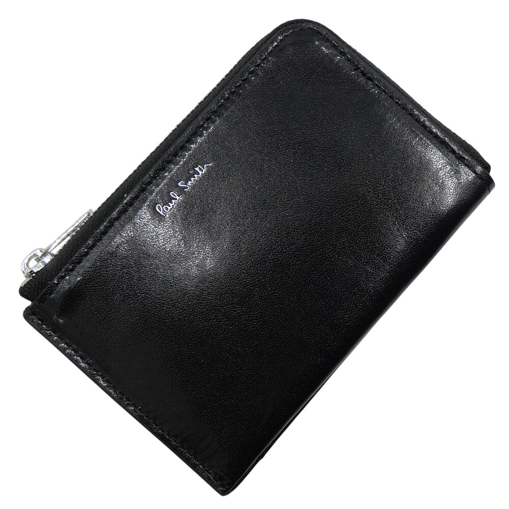 PAUL SMITH ポールスミス コインケース カードケース M1A 8069 PCARDS ブラック&times;ネイビー 上質 贅沢 ハイランク 紳士｜TRE STYLE