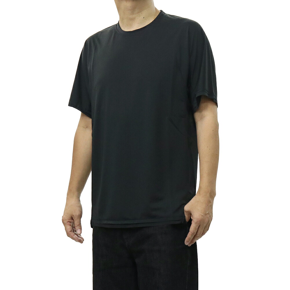 Y-3 ワイスリー メンズ クルーネック Tシャツ バックロゴ KF6197 / M RUN SS TEE RC ブラック レイヤード風 20代 30代 40代｜TRE STYLE