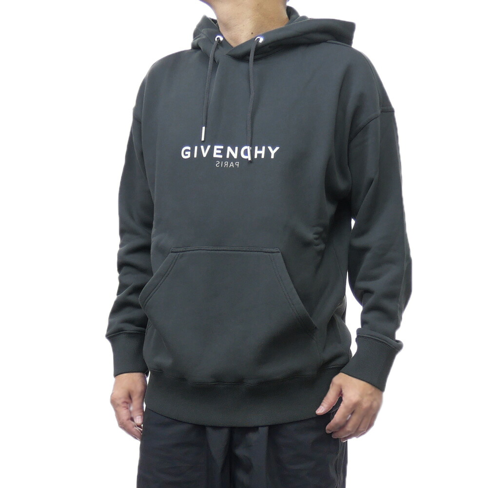 GIVENCHY ジバンシィ メンズ プルオーバー パーカー BMJ0HC3Y8N グレー バックプリント ロゴ ストリート|TRE STYLE