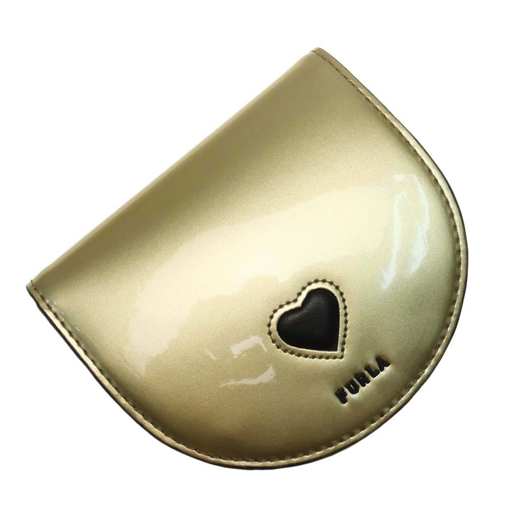 FURLA フルラ レディース ウォレット/カードケース（小銭入れ付き） WP00276（BX1630） / FURLA BOARD GAMES M CARD CASE ゴールド｜TRE STYLE