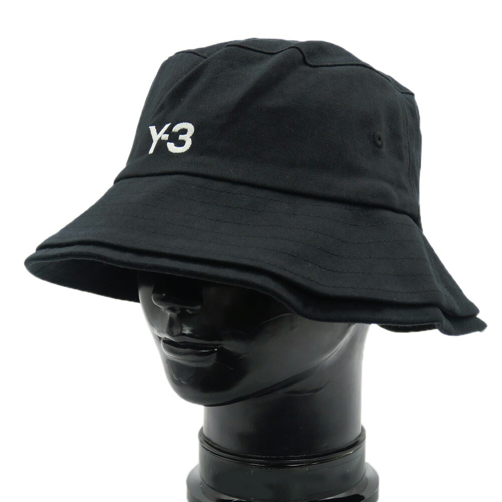 Y-3 ワイスリー バケットハット JN7192 / Y-3 STRP B HAT ブラック ロゴ刺繍 ダブルブリム 帽子 メンズ レディース ユニセックス 男女兼用 カジュアル ストリート モード|TRE STYLE