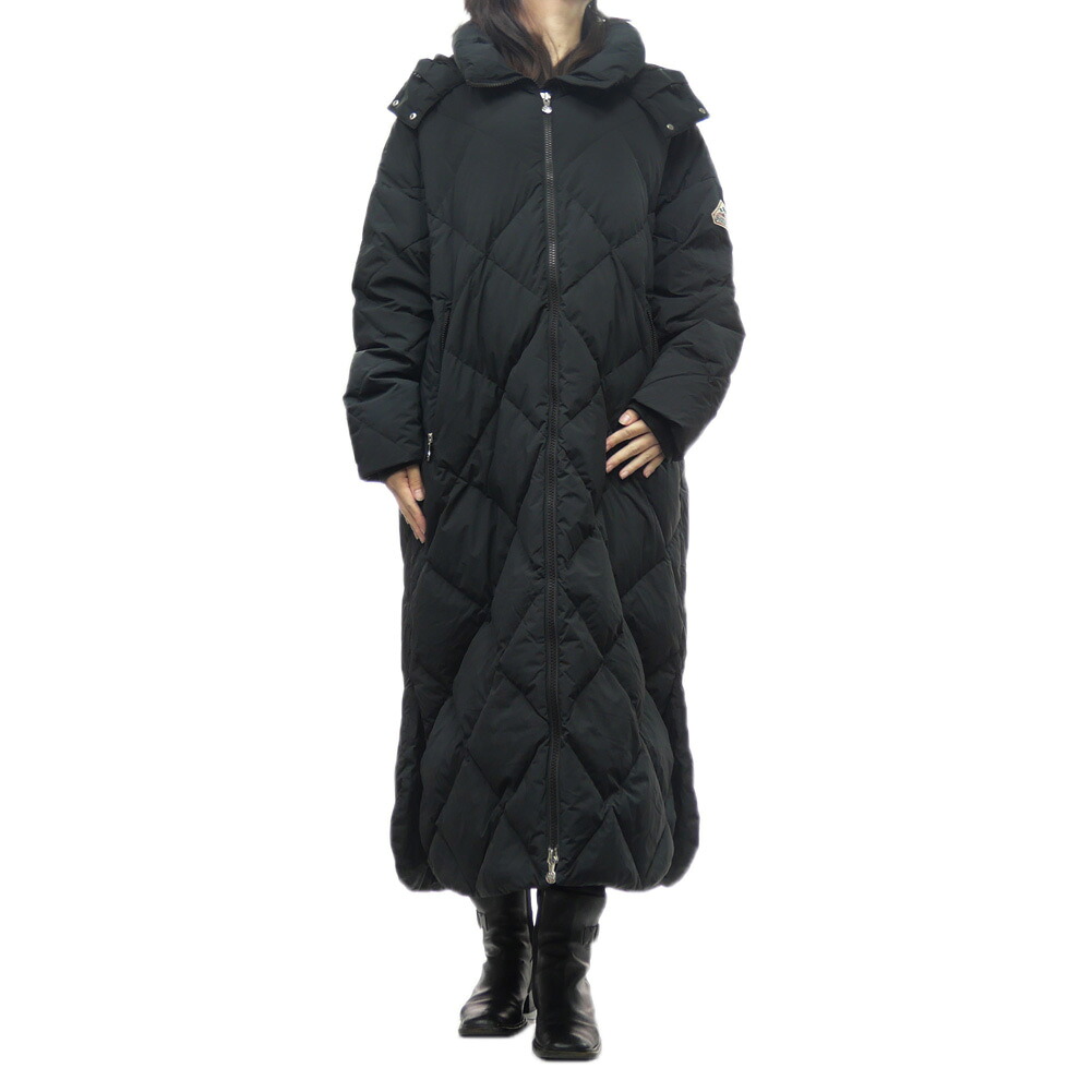 PYRENEX ピレネックス レディース ダウンコート HWW032P / ADELE COAT ブラック キルティング ロング丈|TRE STYLE