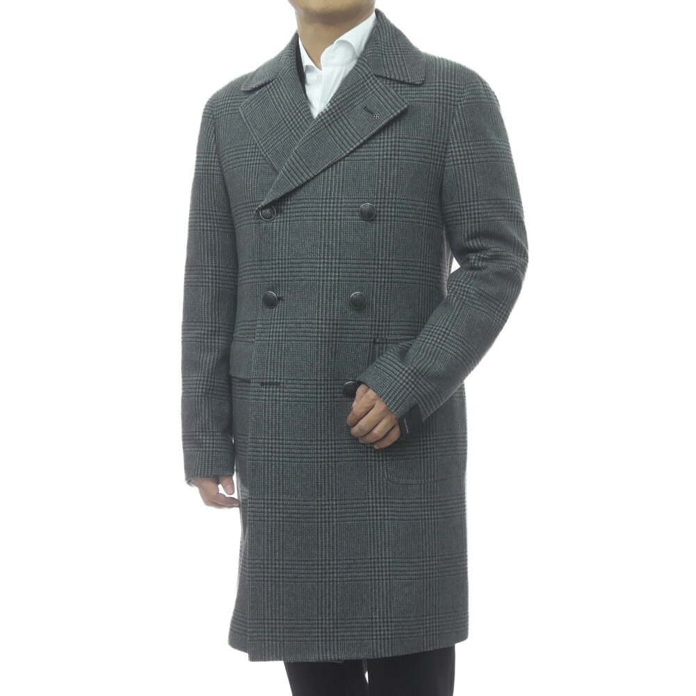 TAGLIATORE タリアトーレ メンズ コート CSBLM0W 550066Q グレー ウール ツイード グレンチェック レトロ|TRE STYLE