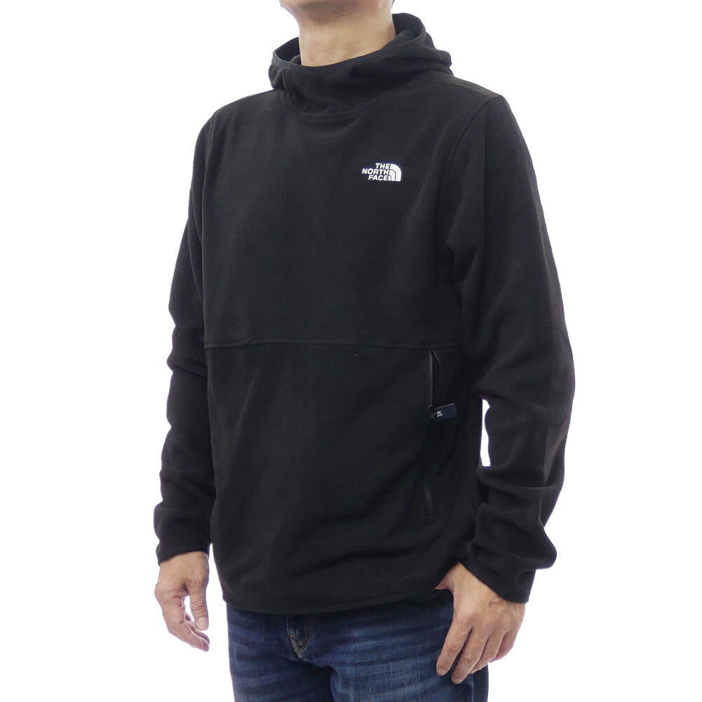 THE NORTH FACE ノースフェイス メンズ プルオーバー パーカー NF0A8D0S / M GLACIER FLC PO HDY ブラック フリース キャンプ｜TRE STYLE