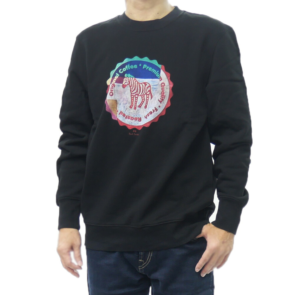 PS PAUL SMITH ポールスミス メンズ トレーナー M2R 668U TP5404 ブラック アメカジ プレッピー|TRE STYLE