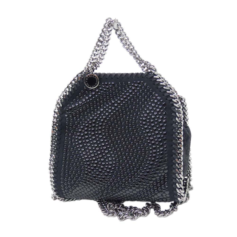 STELLA McCARTNEY ステラマッカートニー レディース ミニトート バッグ 391698 WP0050 TINY TOTE ALL OVER STUDDED ECO SHAGG ブラック