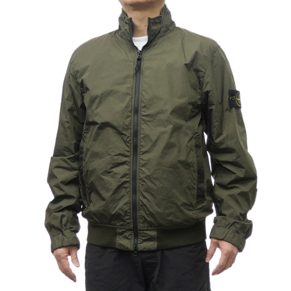 Stone  ガーメントダイミリタリージャケット ネイビーグレー STONE ISLAND - STONE ILAND ガーメントダイ シャツジャケットの
