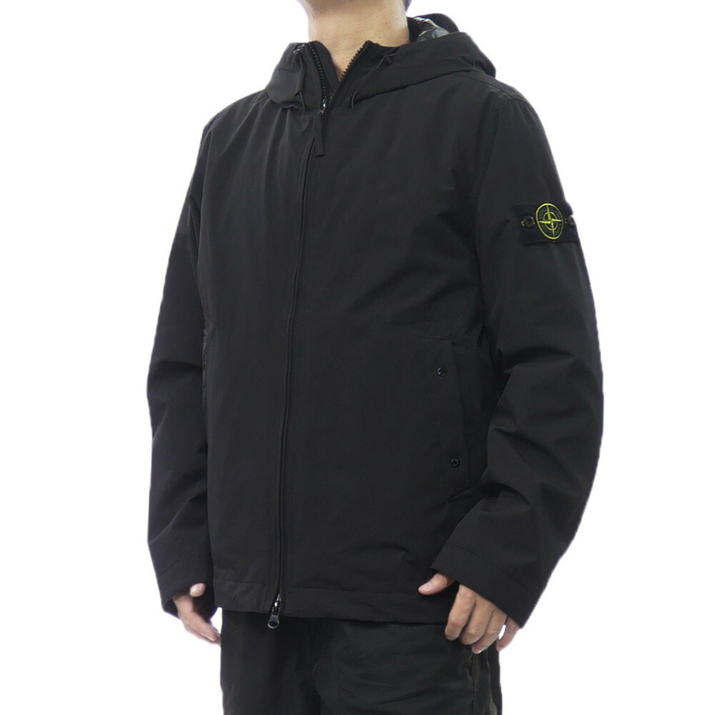 2025 秋冬新作！ STONE  ストーンアイランド メンズ 中綿ブルゾン 4100086 ブラック 楽天市場】STONE ISLAND ストーンアイランド メンズ中綿ブルゾン