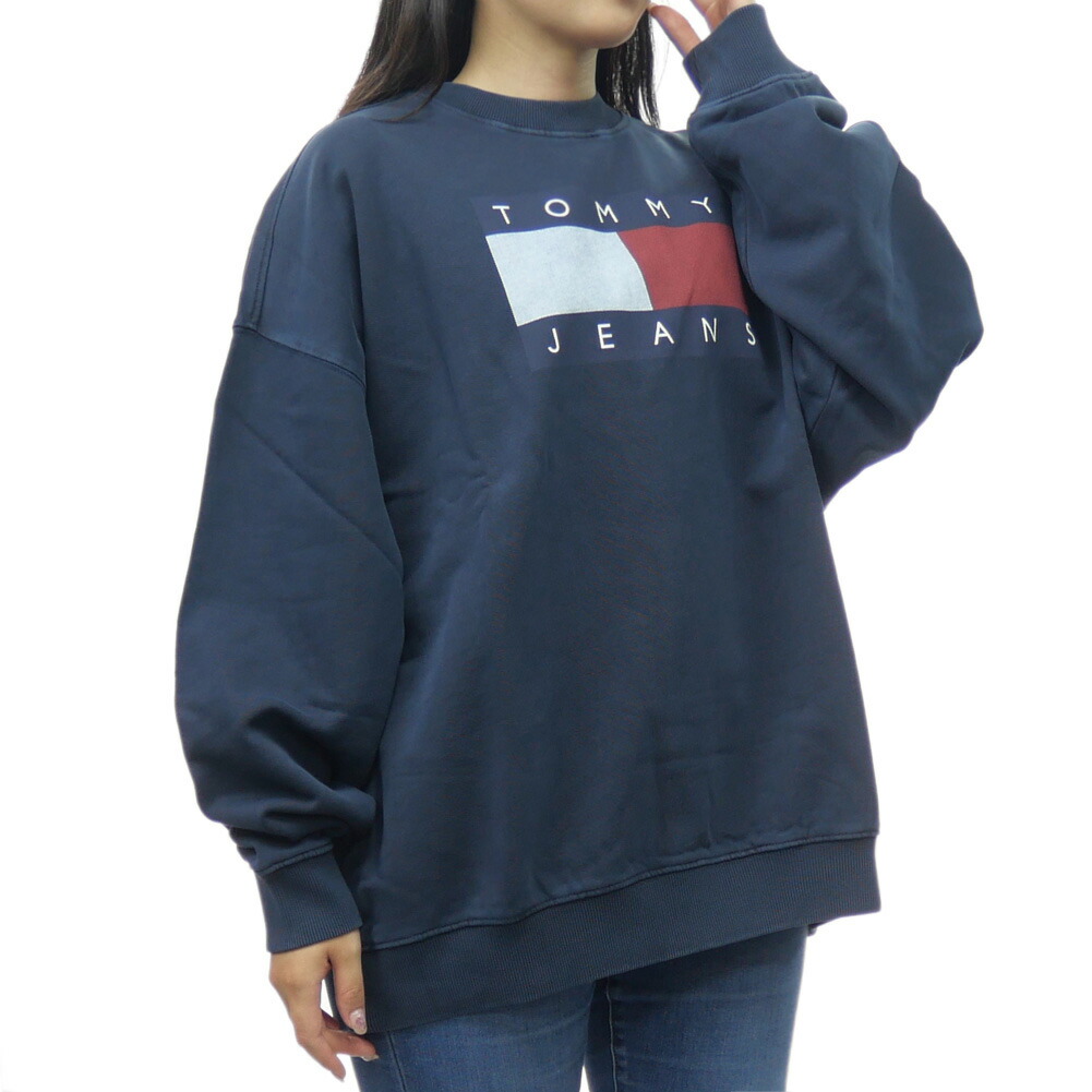  JEANS トミージーンズ レディーストレーナー DW16416 ブラック 楽天市場】TOMMY JEANS トミー ジーンズ レディース トレーナー