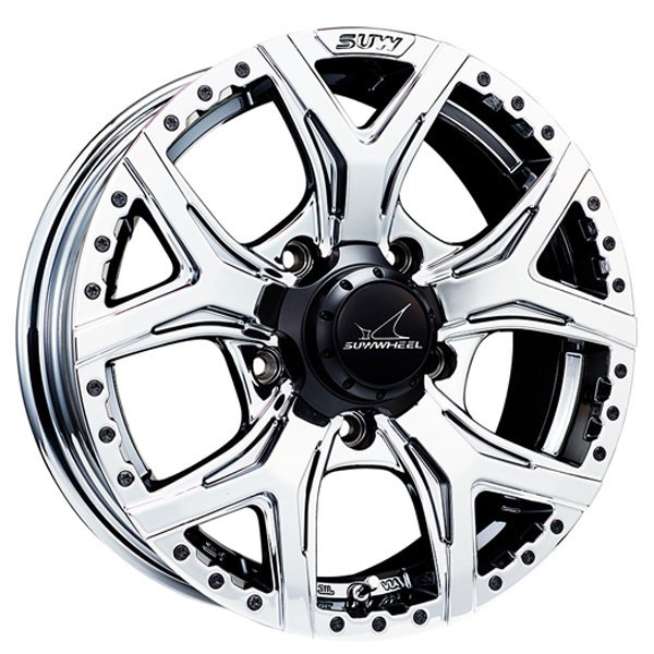 送料無料 225/75R16インチ 5H139.7 CLIMATE FORTE クライメイト フォルテ スーパークローム トーヨー オープンカントリーM/T ホワイトレター サマータイヤホイールセット